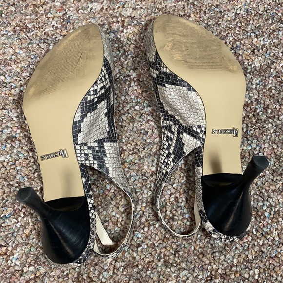 Nickels Snakeskin Print Heels size 10 3.5” heels - Picture 9 of 11